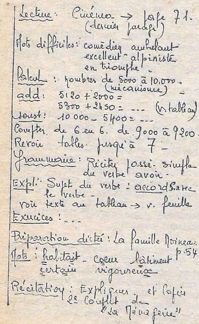 Préparation de classe iep prep